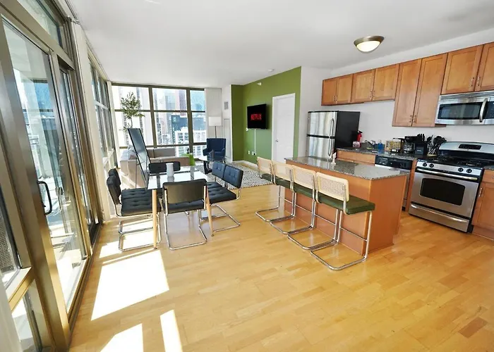18th Floor 2br Grant Park With Balcony, Gym Apartamento *