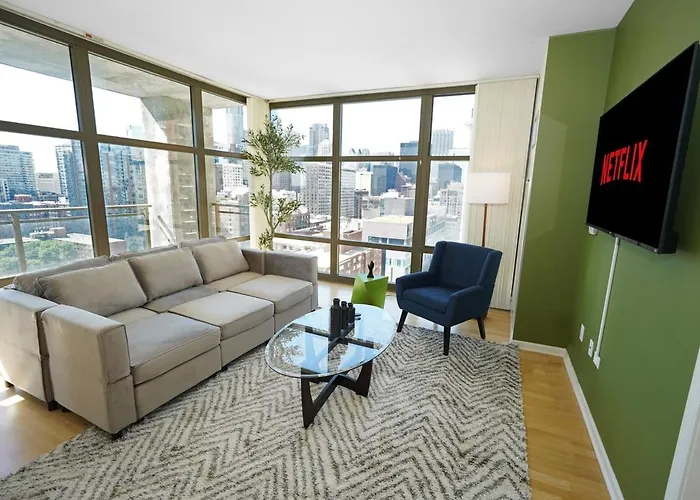 18th Floor 2br Grant Park With Balcony, Gym *